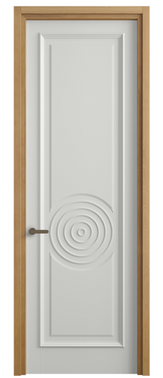 Дверь межкомнатная 6709 МССР. Цвет Матовый светло-серый. Материал Гладкая эмаль. Коллекция Шарм. Картинка.