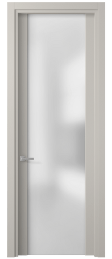 Дверь межкомнатная 4114 МОС САТ. Цвет Матовый облачно-серый. Материал Гладкая эмаль. Коллекция Planum. Картинка.