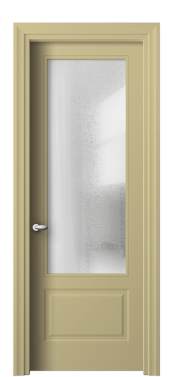 Дверь межкомнатная 8542 Слоновая кость RAL 1014 ЛЕД. Цвет RAL Слоновая кость RAL 1014. Материал Гладкая эмаль. Коллекция Esse. Картинка.