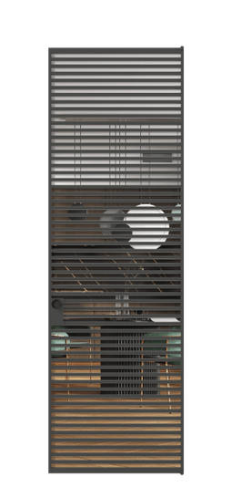 Дверь межкомнатная АЛПЛ040.07 ГР Графитовый Crystalvision. Цвет . Материал Алюминий металлик. Коллекция Формато. Картинка.