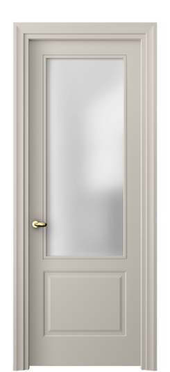 Дверь межкомнатная 8552 МСБЖ САТ. Цвет Матовый светло-бежевый. Материал Гладкая эмаль. Коллекция Esse. Картинка.