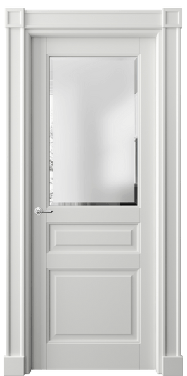 Дверь межкомнатная 6304 БССР САТ-Ф. Цвет Бук светло-серый. Материал Массив бука эмаль. Коллекция Toscana Plano. Картинка.