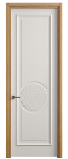 Дверь межкомнатная 6719 БПБЛ. Цвет Бук пудровый белый. Материал Массив бука эмаль. Коллекция Charm. Картинка.