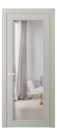 Дверь межкомнатная 8000 МТСР ДВ ЗЕР. Цвет Матовый тёплый серый. Материал Гладкая эмаль. Коллекция Neo Classic. Картинка.
