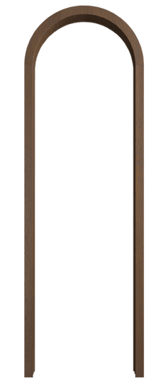 Дверь межкомнатная Арка ДКШ.М. Цвет Дуб каштановый матовый. Материал Массив дуба матовый. Коллекция Palazzo. Картинка.