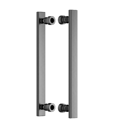 Ручки для дверей Ручка дверная Лукреция Пулл. Цвет Матовый графит PVD. Коллекция Лукреция Пулл. Картинка.