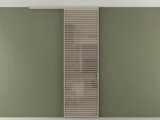 Перегородка Формато вдоль стены на потолок 1 створка