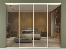 Перегородка Formato внутри проёма 4 створки