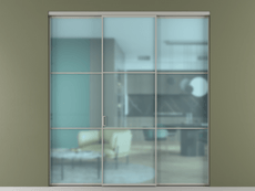 Перегородка Формато внутри проёма 3 створки