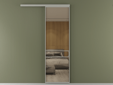 Перегородка Formato вдоль стены 1 створка