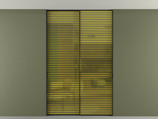 Перегородка Формато внутри проёма скрытое крепление в потолок 2 створки