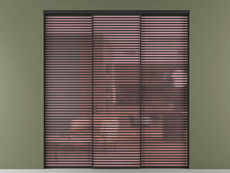 Перегородка Формато внутри проёма 3 створки