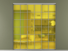 Перегородка Формато внутри проёма 3 створки