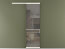 Перегородка Формато вдоль стены 1 створка