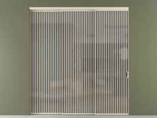 Перегородка Формато внутри проёма 3 створки с синхронным механизмом