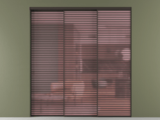 Перегородка Формато внутри проёма 3 створки с синхронным механизмом