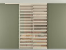 Перегородка Formato вдоль стены на потолок телескопик синхро 2