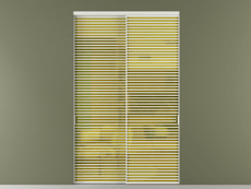 Перегородка Формато внутри проёма 2 створки