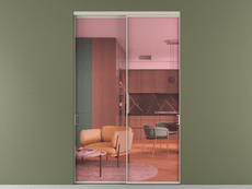 Перегородка Формато внутри проёма 2 створки