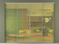 Перегородка Формато внутри проёма 4 створки