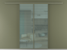 Перегородка Formato вдоль стены 2 створки