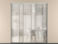 Перегородка Мозаик внутри проёма 3 створки