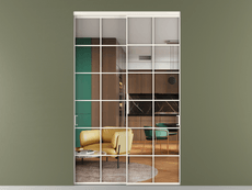 Перегородка Формато внутри проёма 2 створки