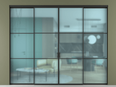 Перегородка Формато внутри проёма 4 створки