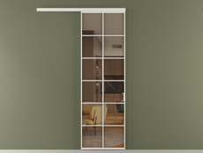 Перегородка Formato вдоль стены 1 створка