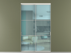 Перегородка Формато внутри проёма 2 створки