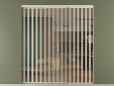 Перегородка Формато внутри проёма 3 створки с синхронным механизмом