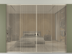 Перегородка Формато внутри проёма скрытое крепление в потолок 4 створки