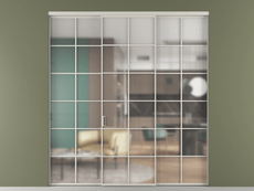 Перегородка Формато внутри проёма 3 створки