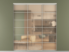 Перегородка Формато внутри проёма 3 створки