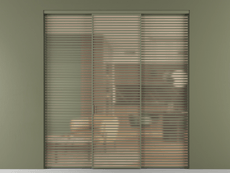 Перегородка Formato внутри проёма 3 створки