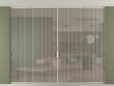 Перегородка Формато внутри проёма скрытое крепление в потолок 4 створки