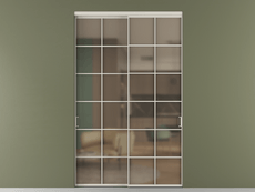 Перегородка Формато внутри проёма 2 створки