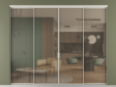 Перегородка Формато внутри проёма 4 створки