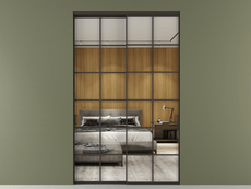 Перегородка Формато внутри проёма 2 створки