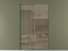 Перегородка Formato внутри проёма 2 створки