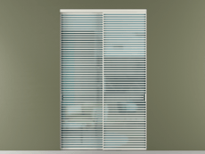 Перегородка Формато внутри проёма 2 створки