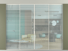 Перегородка Формато внутри проёма скрытое крепление в потолок 4 створки