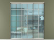 Перегородка Формато внутри проёма 3 створки