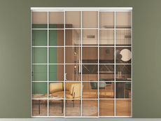 Перегородка Формато внутри проёма 3 створки