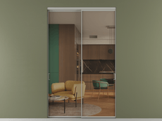 Перегородка Формато внутри проёма 2 створки