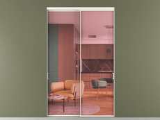 Перегородка Формато внутри проёма 2 створки