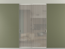 Перегородка Формато внутри проёма скрытое крепление в потолок 2 створки