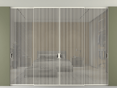 Перегородка Формато внутри проёма скрытое крепление в потолок 4 створки