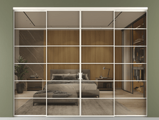 Перегородка Формато внутри проёма 4 створки