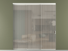 Перегородка Формато внутри проёма 3 створки с синхронным механизмом